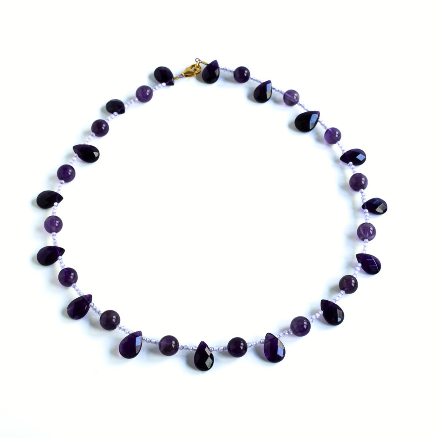 Amethyst Drop Kette