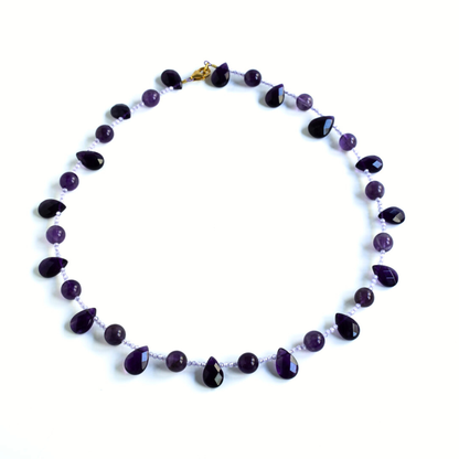 Amethyst Drop Kette