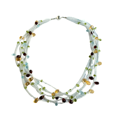 Multicolor Edelstein Kette