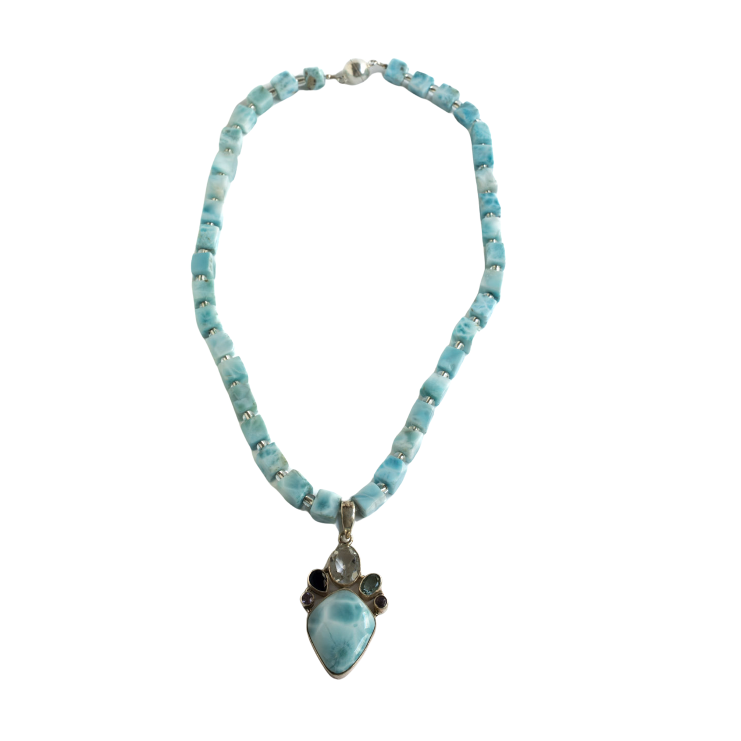 Larimar Statement Kette