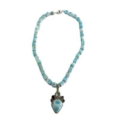 Larimar Statement Kette