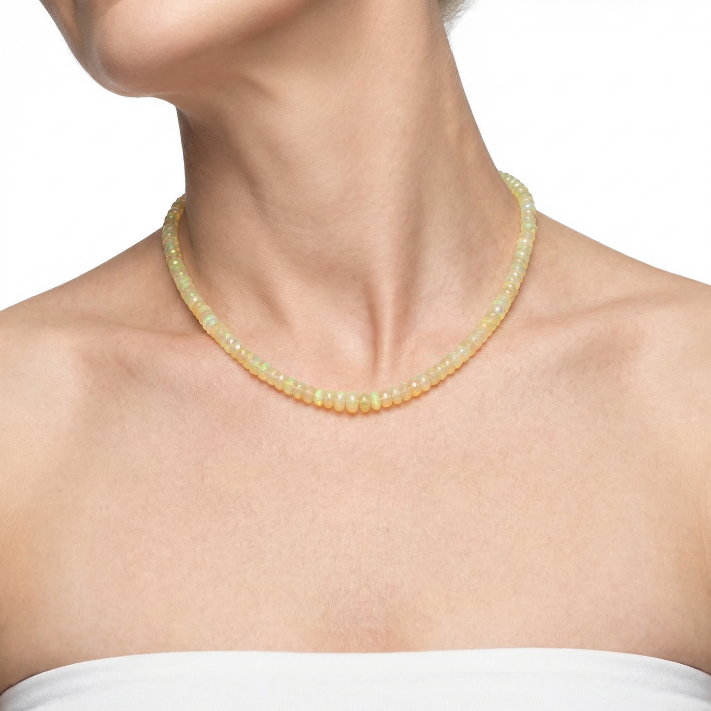 Opal Edelsteinkette