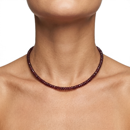 Rote Turmalin Edelsteinkette