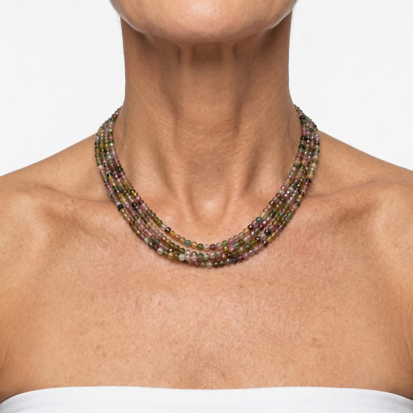 Turmalin Multi-Strang Kette