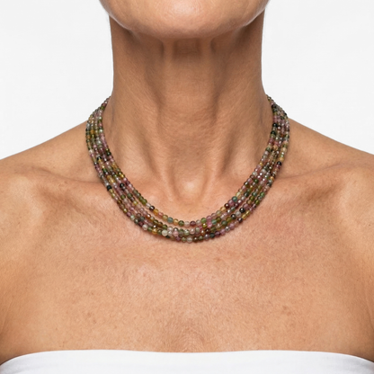 Turmalin Multi-Strang Kette