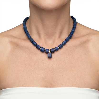 Lapis Lazuli Kette Matt