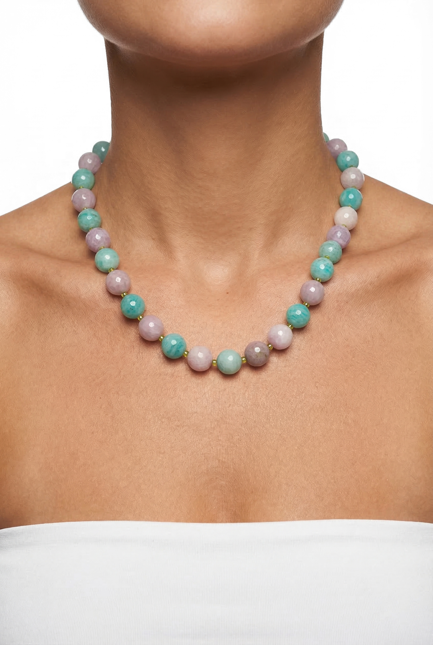 Beryll Aquamarin Kette