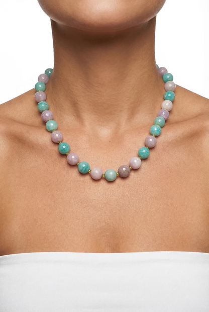 Beryll Aquamarin Kette