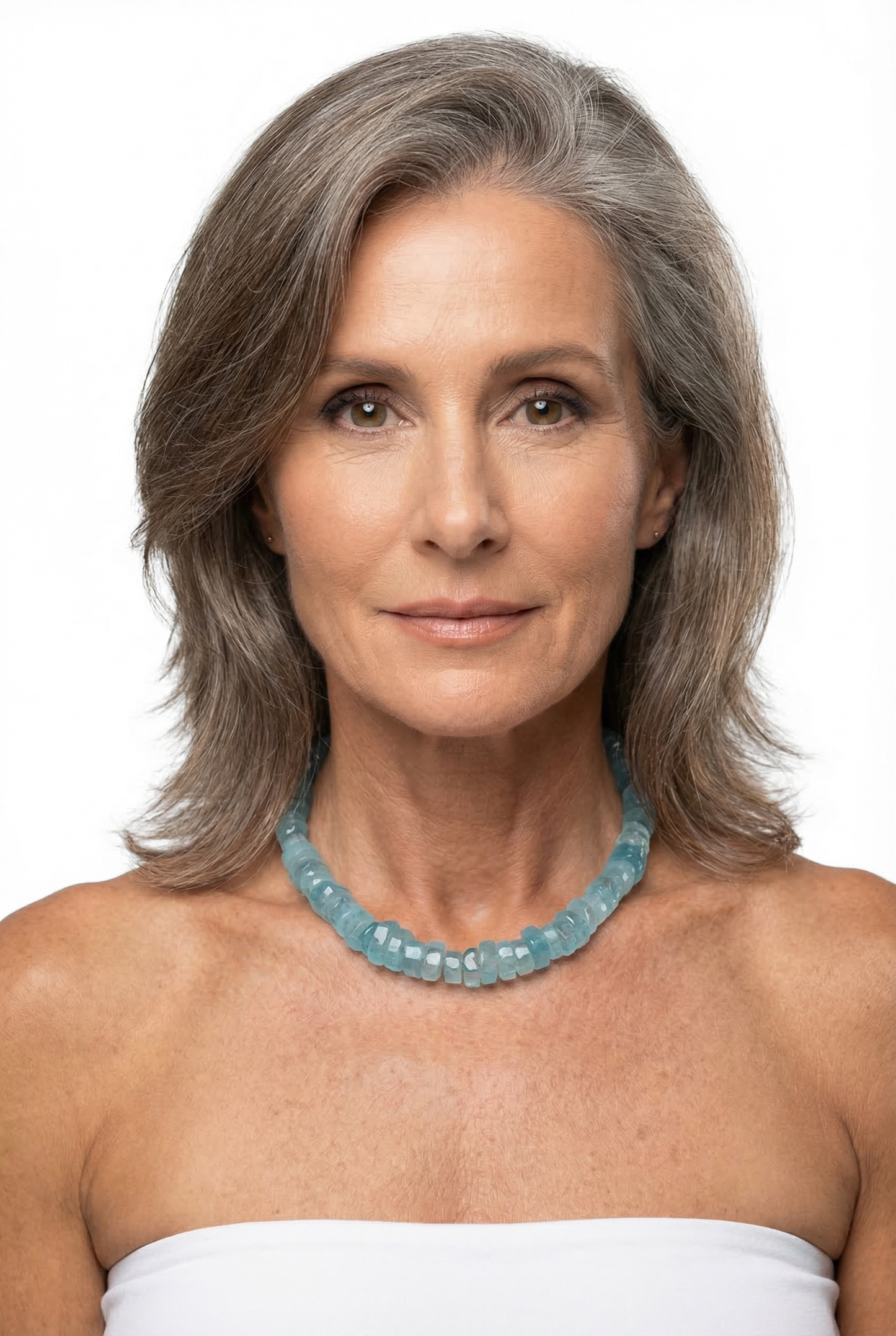 Aquamarin Edelsteinkette